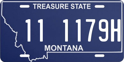 MT license plate 111179H