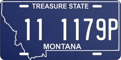 MT license plate 111179P