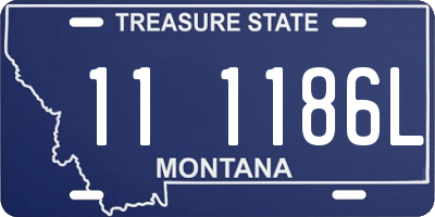 MT license plate 111186L
