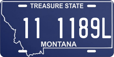 MT license plate 111189L