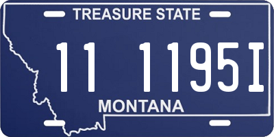 MT license plate 111195I