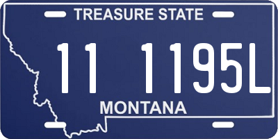 MT license plate 111195L