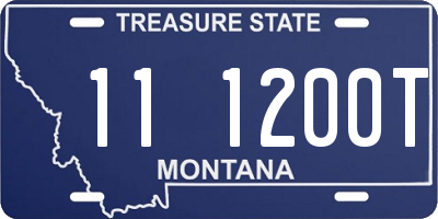 MT license plate 111200T