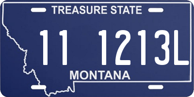 MT license plate 111213L