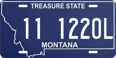 MT license plate 111220L