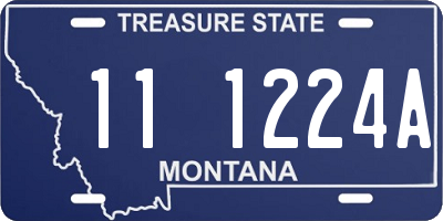 MT license plate 111224A