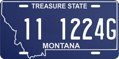 MT license plate 111224G