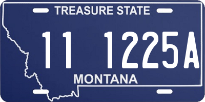 MT license plate 111225A