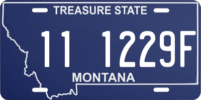 MT license plate 111229F