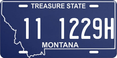 MT license plate 111229H