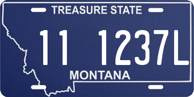 MT license plate 111237L