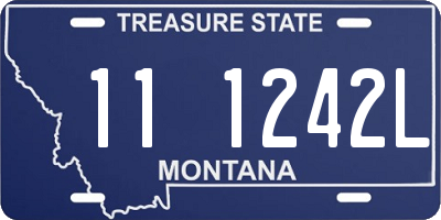 MT license plate 111242L