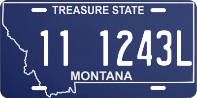 MT license plate 111243L