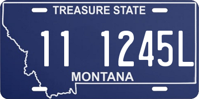 MT license plate 111245L