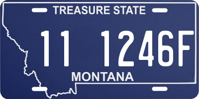 MT license plate 111246F