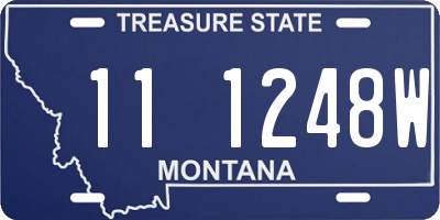 MT license plate 111248W