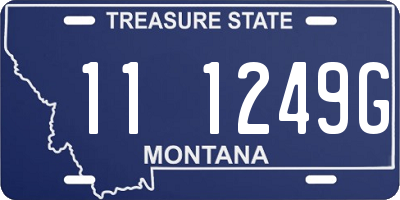 MT license plate 111249G