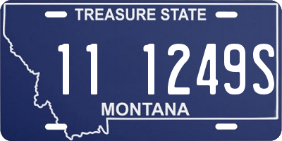 MT license plate 111249S
