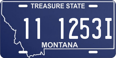 MT license plate 111253I