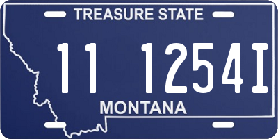 MT license plate 111254I