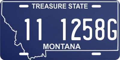 MT license plate 111258G
