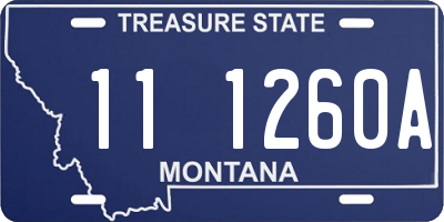 MT license plate 111260A