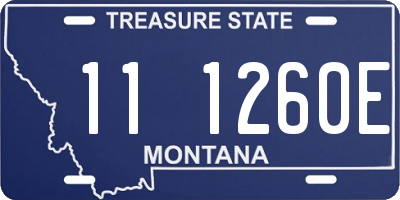 MT license plate 111260E