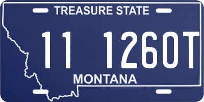 MT license plate 111260T