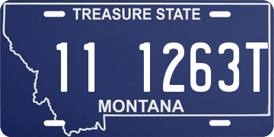 MT license plate 111263T