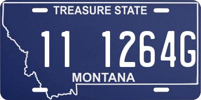 MT license plate 111264G