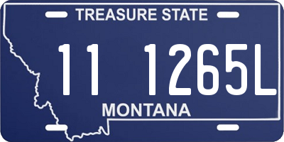 MT license plate 111265L