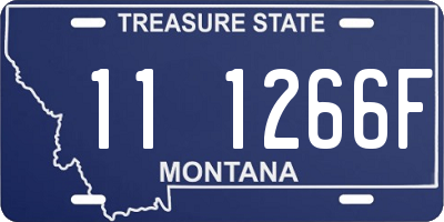 MT license plate 111266F