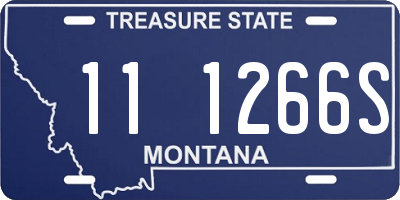 MT license plate 111266S