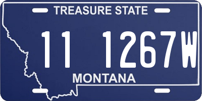 MT license plate 111267W