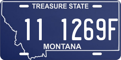 MT license plate 111269F