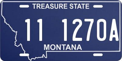 MT license plate 111270A
