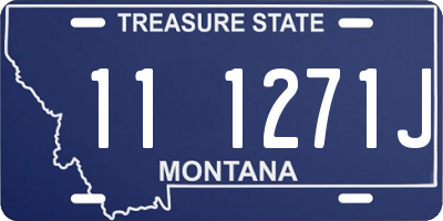 MT license plate 111271J