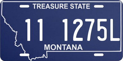 MT license plate 111275L