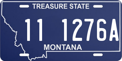 MT license plate 111276A