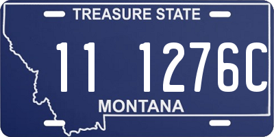 MT license plate 111276C