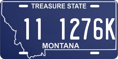 MT license plate 111276K