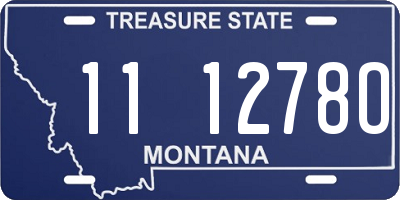 MT license plate 111278O