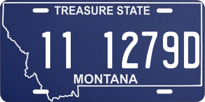 MT license plate 111279D