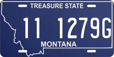 MT license plate 111279G