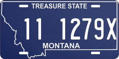 MT license plate 111279X