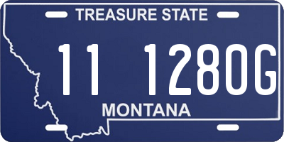 MT license plate 111280G