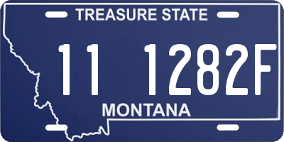 MT license plate 111282F