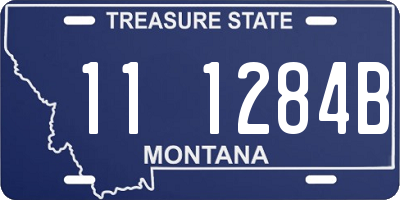 MT license plate 111284B