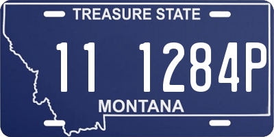MT license plate 111284P