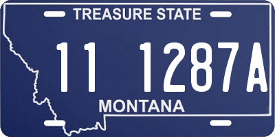 MT license plate 111287A